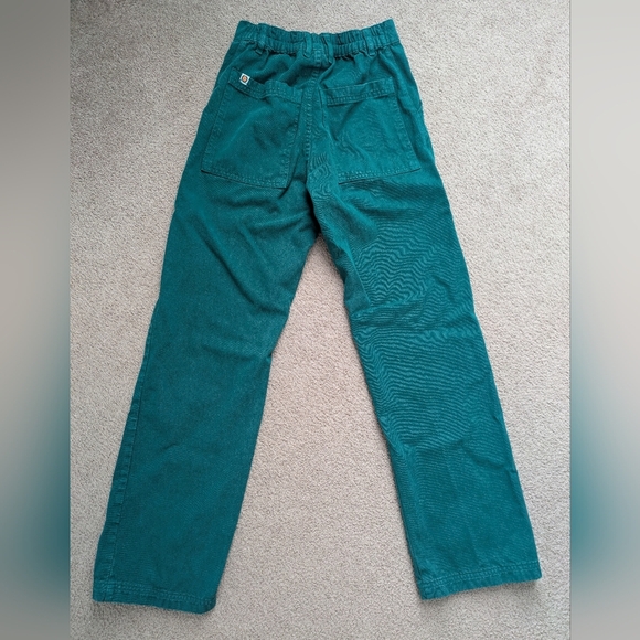 Big Bud Press Sun Baby Teal Green Cotton Work Pants Unisex XXS - Picture 9 of 15